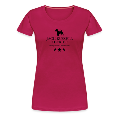 Women’s Premium T-Shirt - Jack Russell Terrier - Strong, active, lithe working... - dunkles Pink