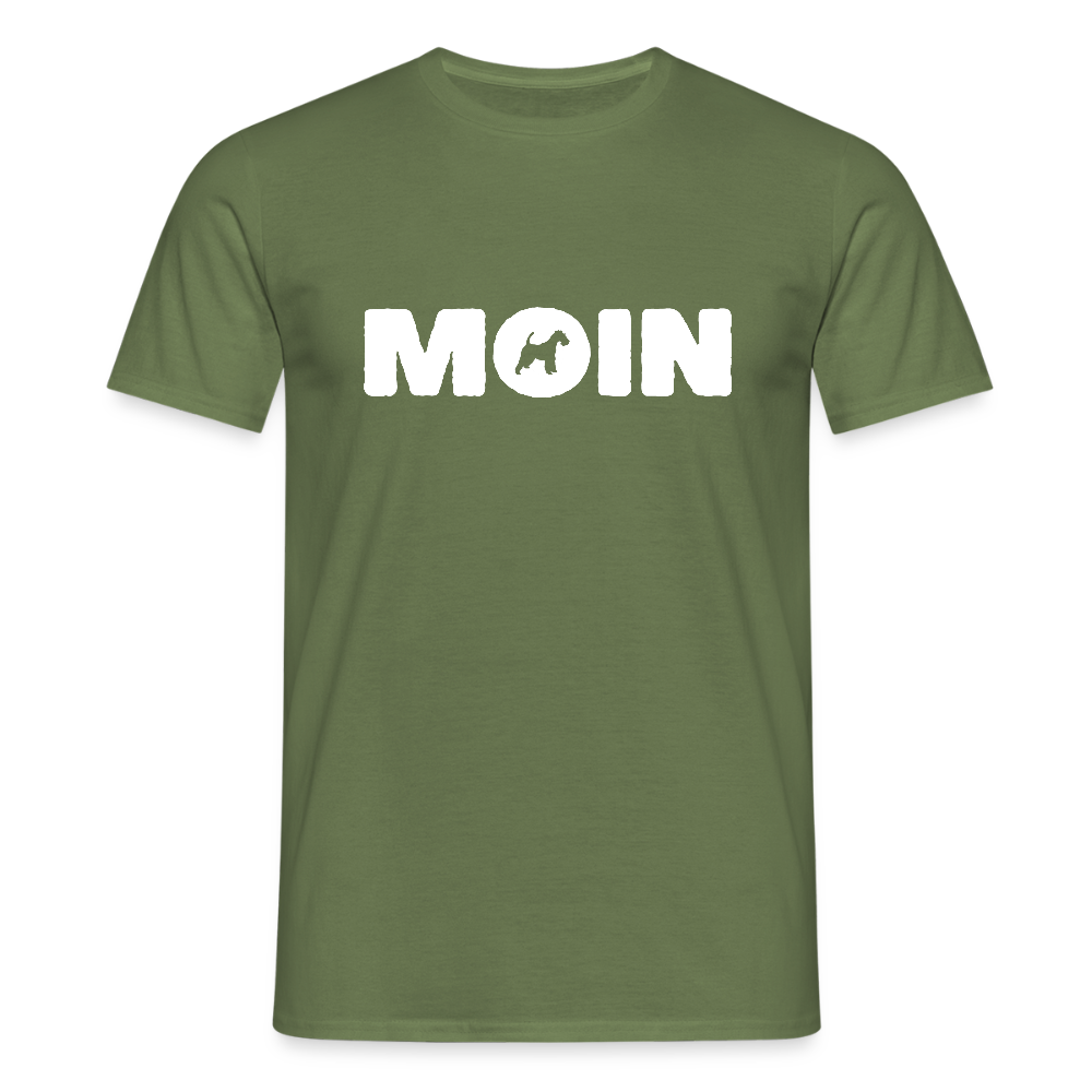 Drahthaar Foxterrier - Moin | Männer T-Shirt - Militärgrün