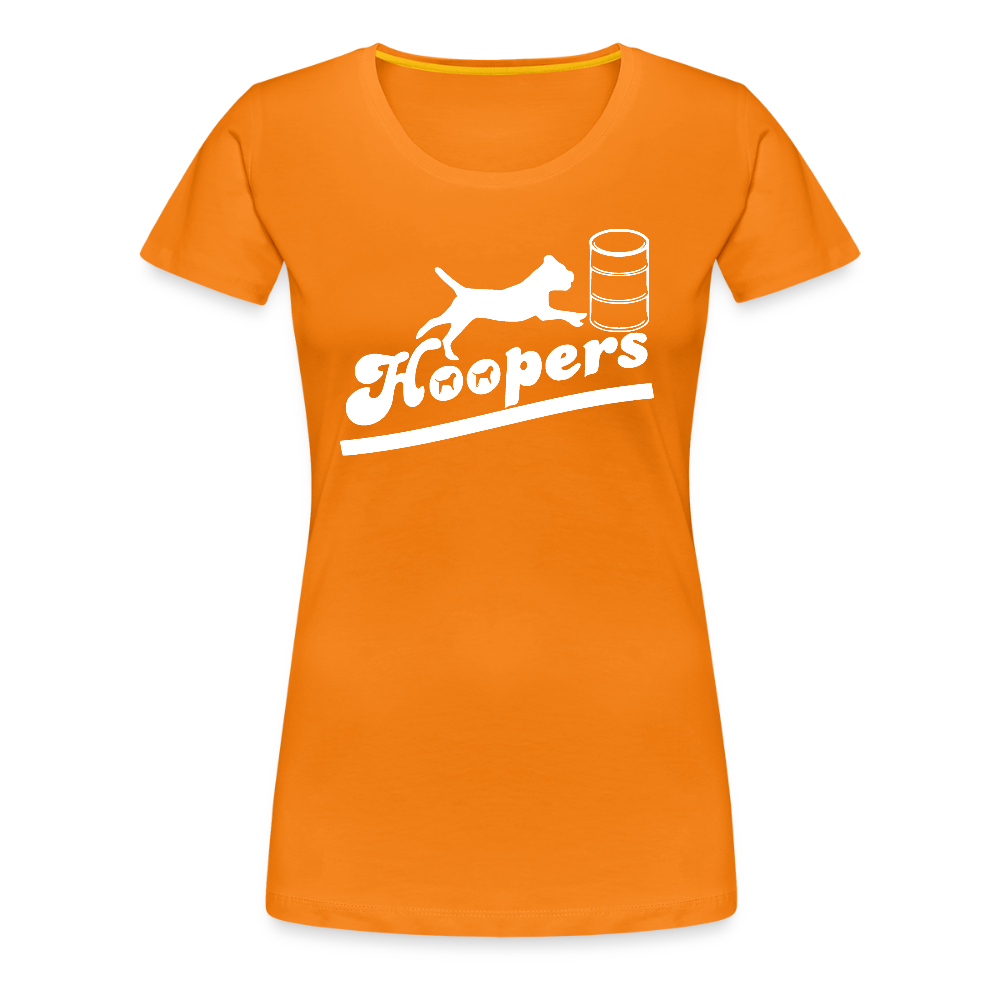 Women’s Premium T-Shirt - Hoopers mit Border Terrier - Orange