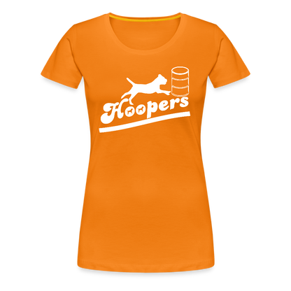 Women’s Premium T-Shirt - Hoopers mit Border Terrier - Orange