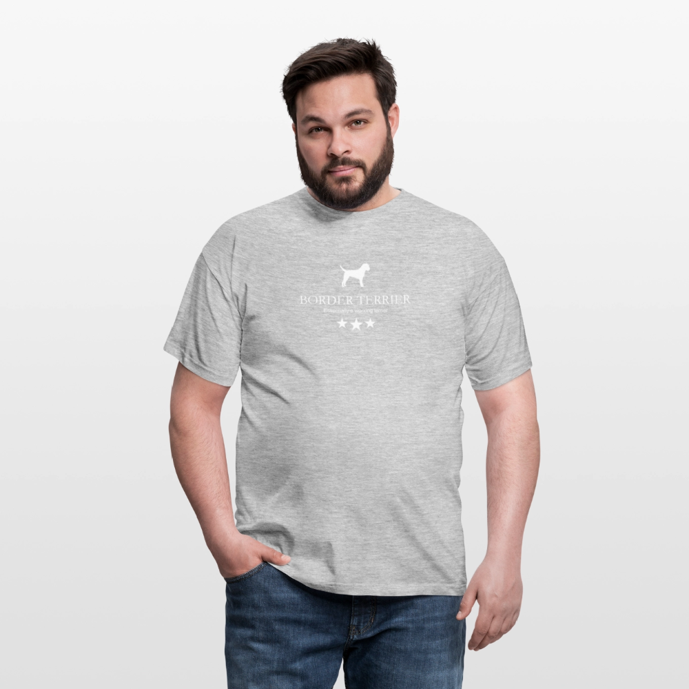 Border Terrier - Essentially a working terrier... | Männer T-Shirt - Grau meliert