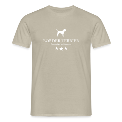 Border Terrier - Essentially a working terrier... | Männer T-Shirt - Sandbeige