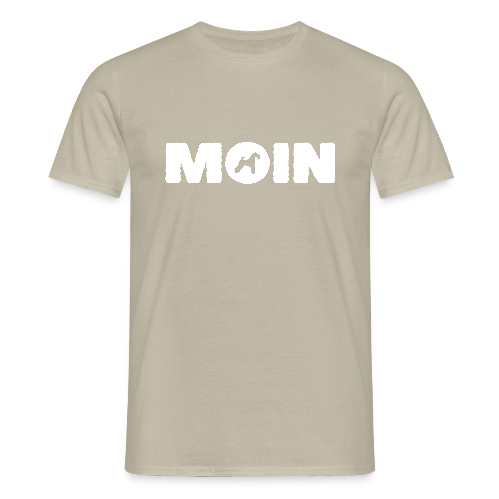 Kerry Blue Terrier - Moin | Männer T-Shirt - Sandbeige