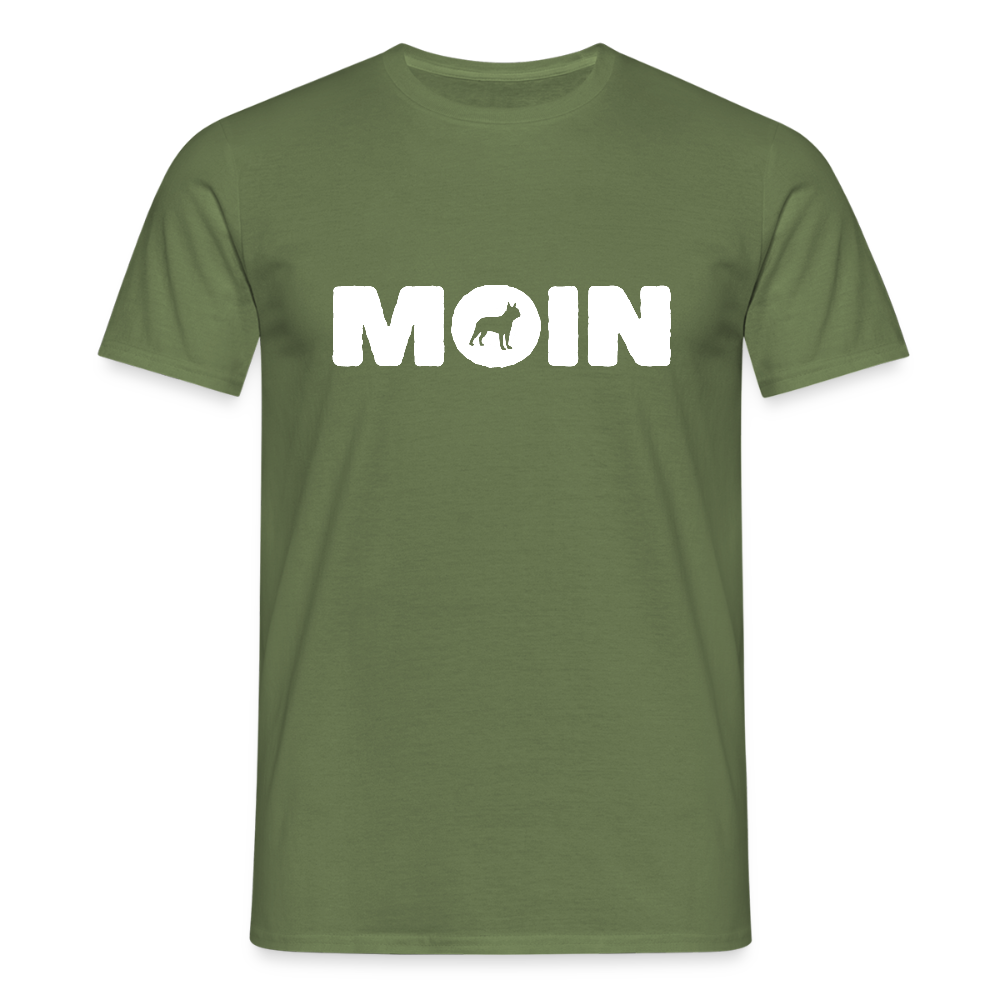 Boston Terrier - Moin | Männer T-Shirt - Militärgrün