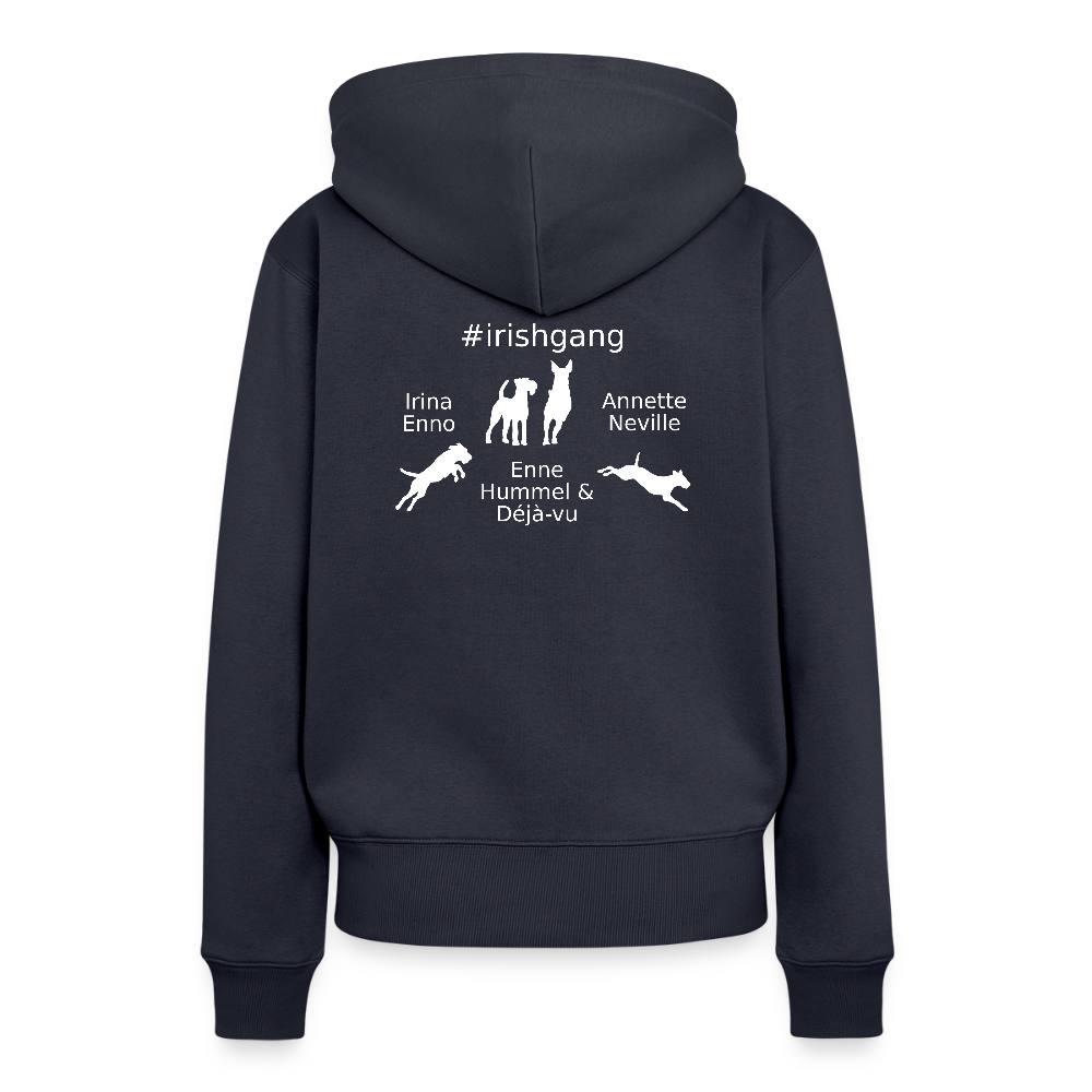 Frauen Premium Hoodie - #IRISHGANG - Navy