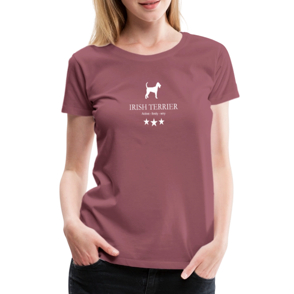 Women’s Premium T-Shirt - Irish Terrier - Active, lively, wiry... - Malve