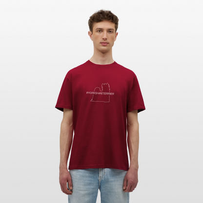 Yorkshire Terrier - Hashtag | Männer T-Shirt - Ziegelrot