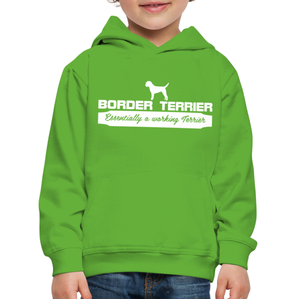 Kinder Premium Hoodie - Border Terrier - Essentially a working Terrier... - Hellgrün