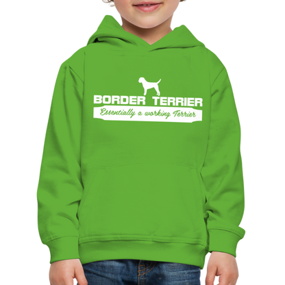 Kinder Premium Hoodie - Border Terrier - Essentially a working Terrier... - Hellgrün