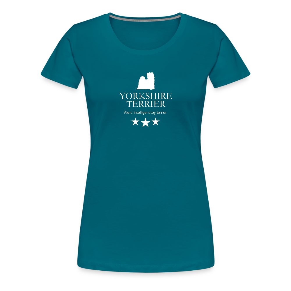 Women’s Premium T-Shirt - Yorkshire Terrier - Alert, intelligent toy terrier... - Divablau