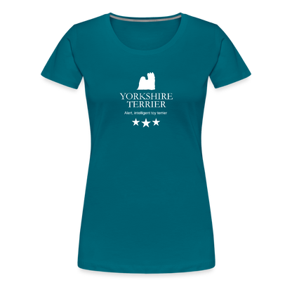Women’s Premium T-Shirt - Yorkshire Terrier - Alert, intelligent toy terrier... - Divablau