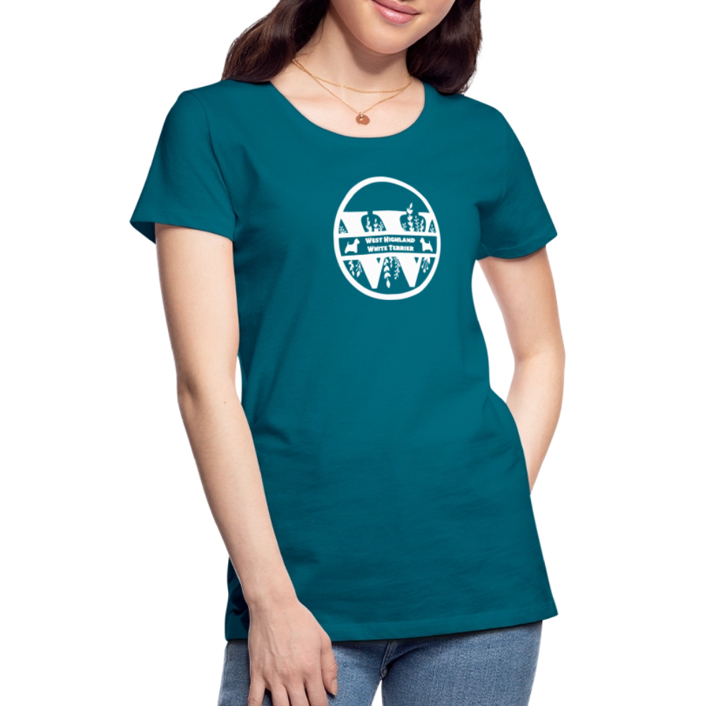 Women’s Premium T-Shirt - West Highland White Terrier - Monogramm - Divablau