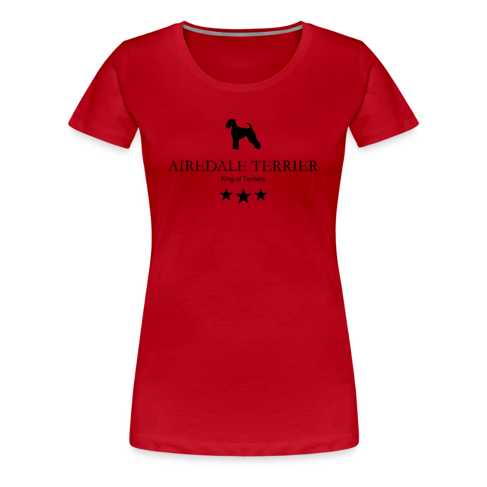 Women’s Premium T-Shirt - Airedale Terrier - King of terriers... - Rot