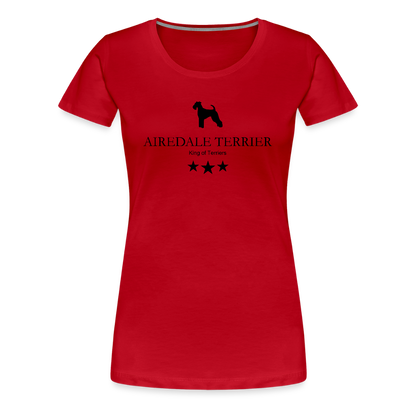 Women’s Premium T-Shirt - Airedale Terrier - King of terriers... - Rot