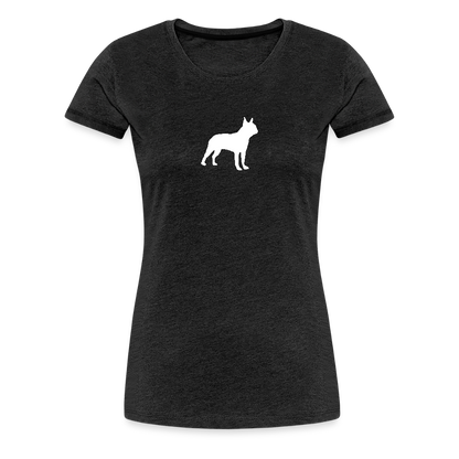 Boston Terrier-Silhouette | Women’s Premium T-Shirt - Anthrazit