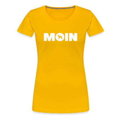 Women’s Premium T-Shirt - Bedlington Terrier - Moin - Sonnengelb