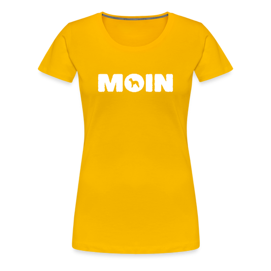 Women’s Premium T-Shirt - Bedlington Terrier - Moin - Sonnengelb