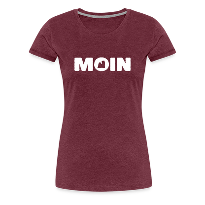 Women’s Premium T-Shirt - Yorkshire Terrier - Moin - Bordeauxrot meliert