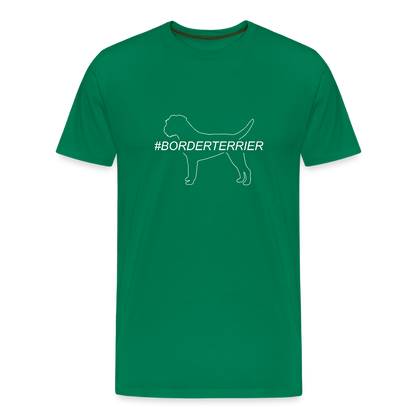 Männer Premium T-Shirt - Border Terrier - Hashtag - Kelly Green