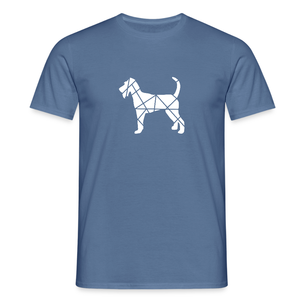 Irish Terrier geometrisch | Männer T-Shirt - Taubenblau 