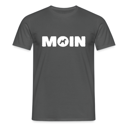 Kerry Blue Terrier - Moin | Männer T-Shirt - Anthrazit
