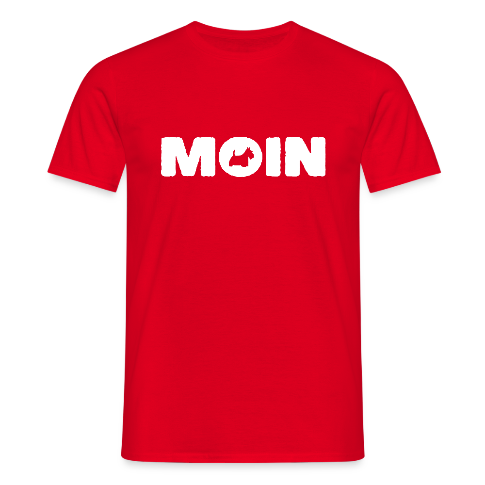 Scottish Terrier - Moin | Männer T-Shirt - Rot