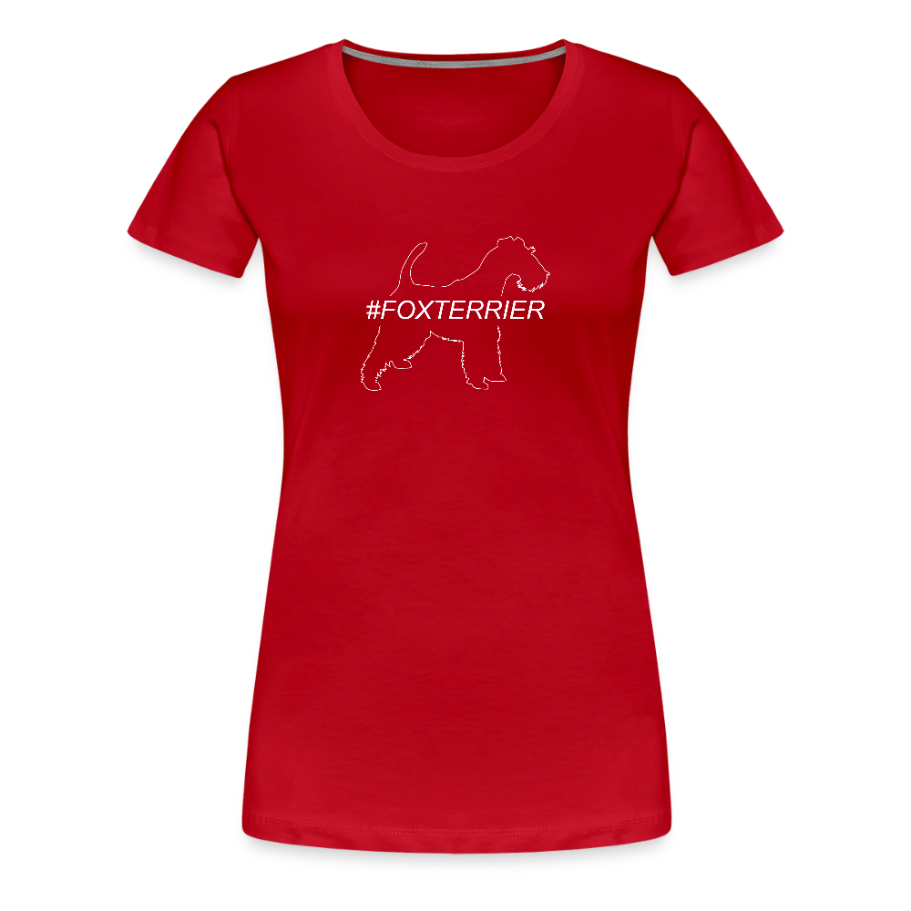 Women’s Premium T-Shirt - Foxterrier - Hashtag - Rot