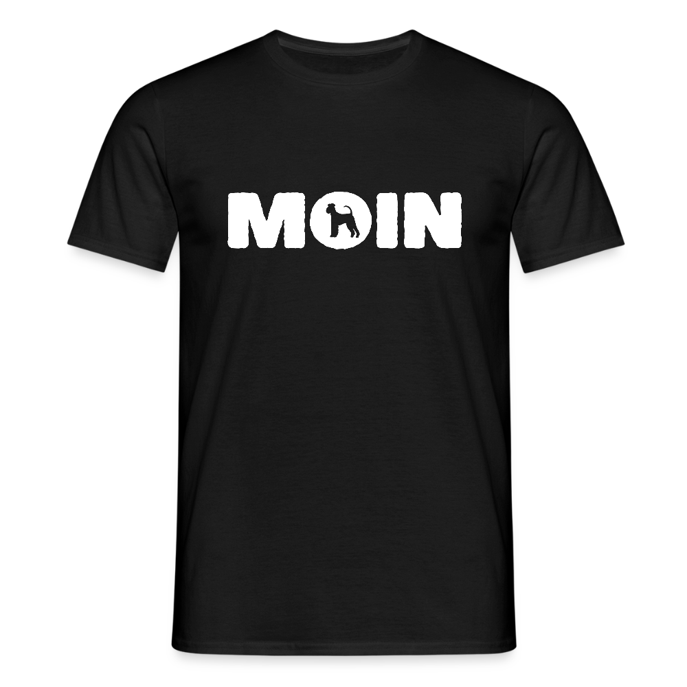 Airedale Terrier - Moin | Männer T-Shirt - Schwarz