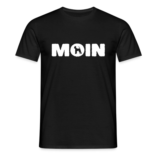 Airedale Terrier - Moin | Männer T-Shirt - Schwarz