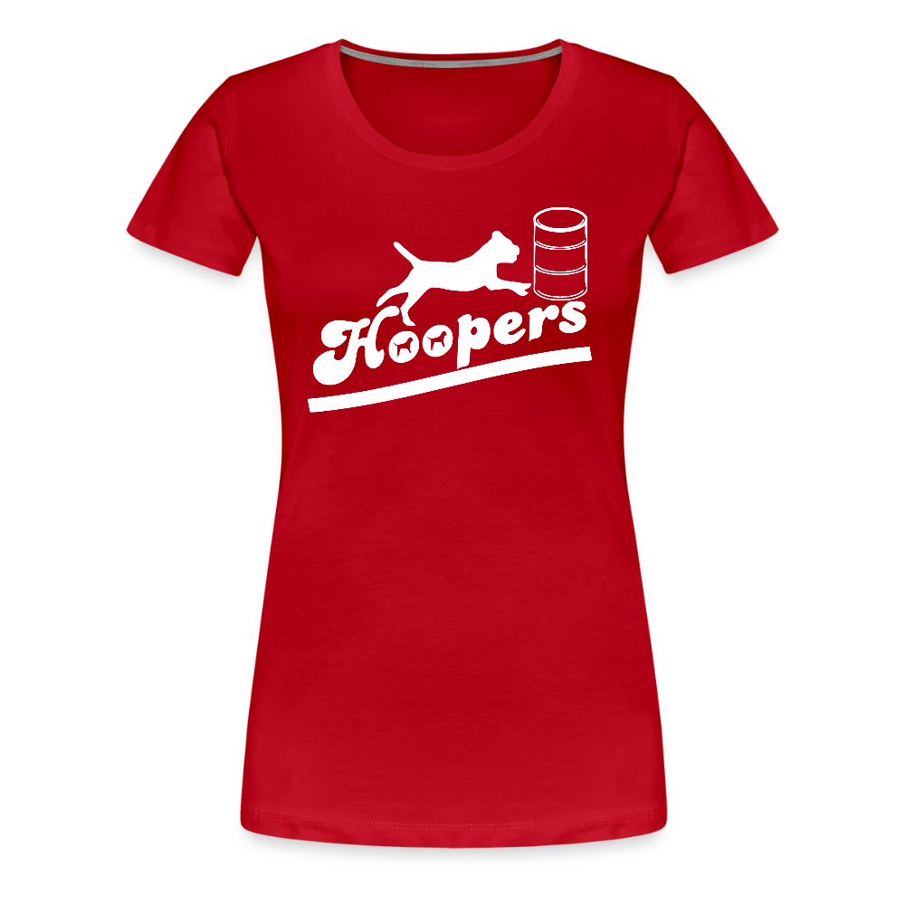 Women’s Premium T-Shirt - Hoopers mit Border Terrier - Rot