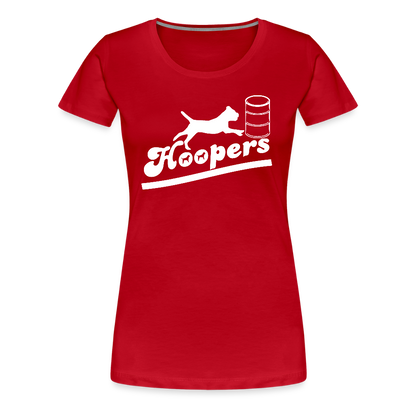 Women’s Premium T-Shirt - Hoopers mit Border Terrier - Rot