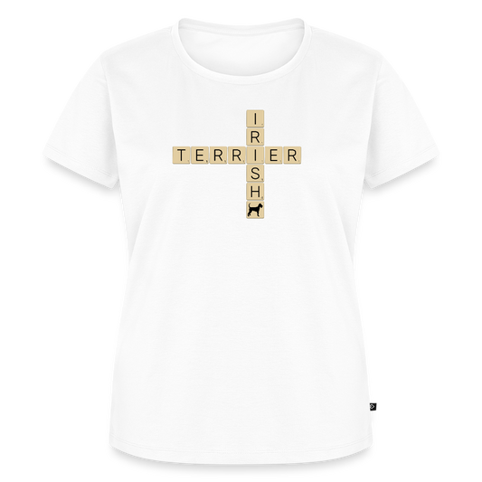 Irish Terrier - Scrabble | Women’s Premium T-Shirt - Weiß