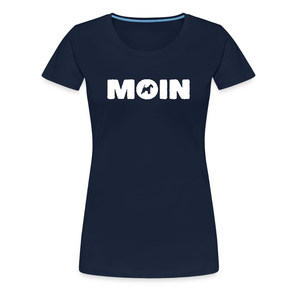 Women’s Premium T-Shirt - Drahthaar Foxterrier - Moin - Navy