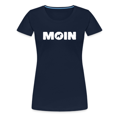 Women’s Premium T-Shirt - Drahthaar Foxterrier - Moin - Navy