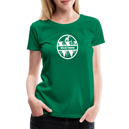Women’s Premium T-Shirt - Welsh Terrier - Monogramm - Kelly Green