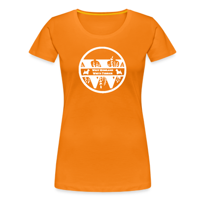 Women’s Premium T-Shirt - West Highland White Terrier - Monogramm - Orange