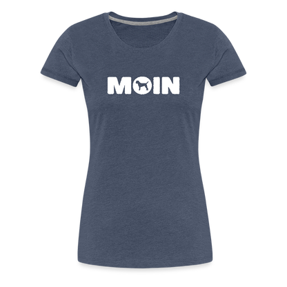 Women’s Premium T-Shirt - Border Terrier - Moin - Blau meliert