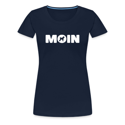 Women’s Premium T-Shirt - Schwarzer Russischer Terrier - Moin - Navy