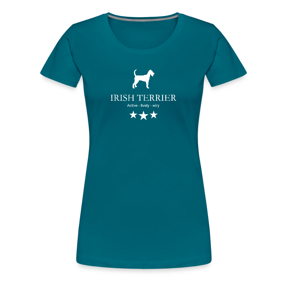 Women’s Premium T-Shirt - Irish Terrier - Active, lively, wiry... - Divablau