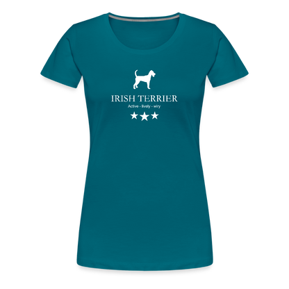 Women’s Premium T-Shirt - Irish Terrier - Active, lively, wiry... - Divablau