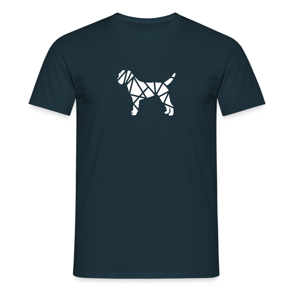 Border Terrier geometrisch | Männer T-Shirt - Navy