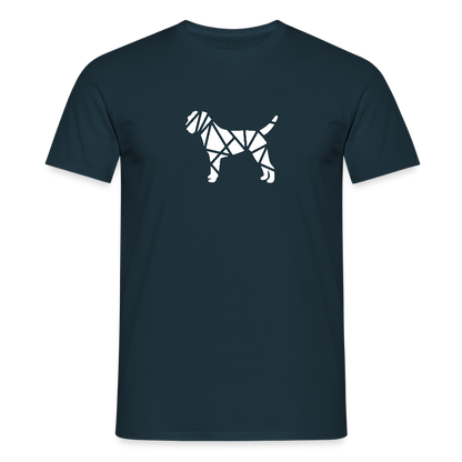 Border Terrier geometrisch | Männer T-Shirt - Navy