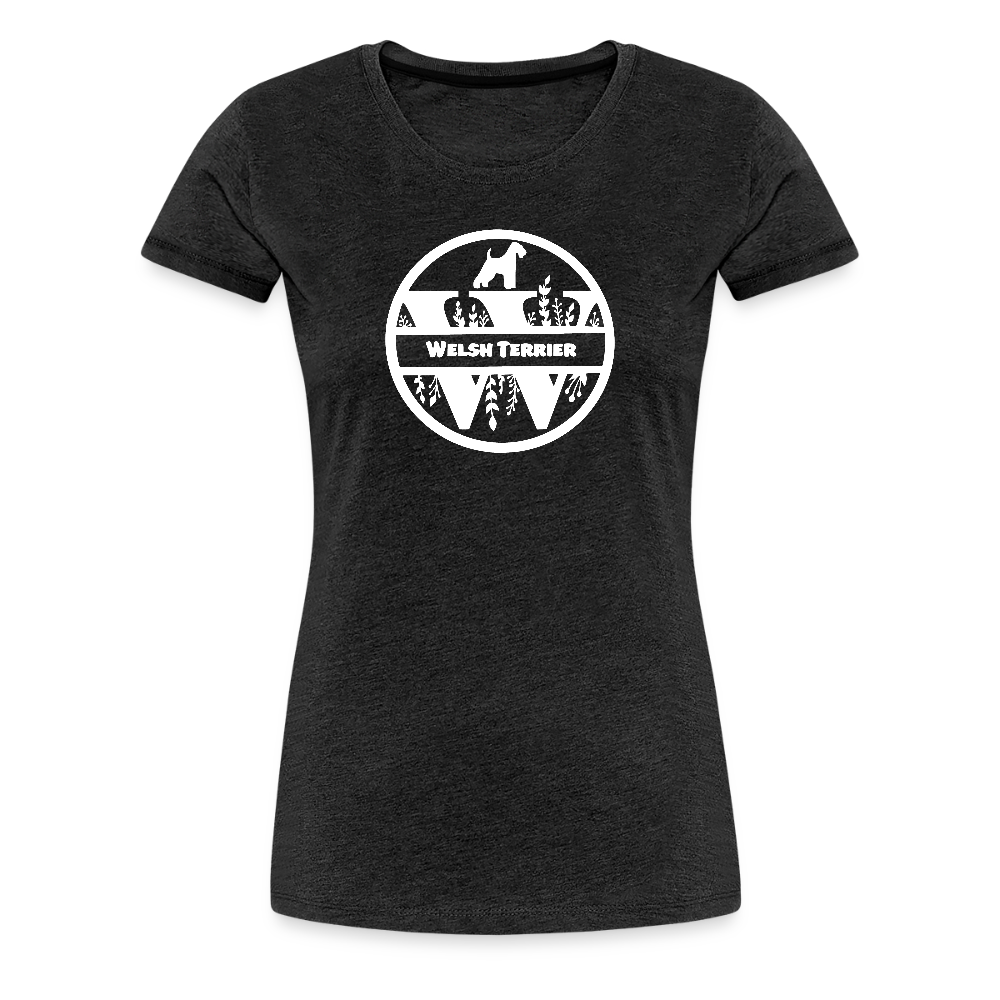 Women’s Premium T-Shirt - Welsh Terrier - Monogramm - Anthrazit