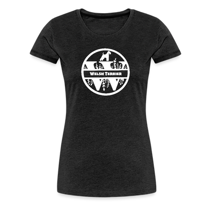 Women’s Premium T-Shirt - Welsh Terrier - Monogramm - Anthrazit