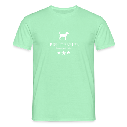 Männer Premium T-Shirt - Irish Terrier - Active, lively, wiry... - Mintgrün