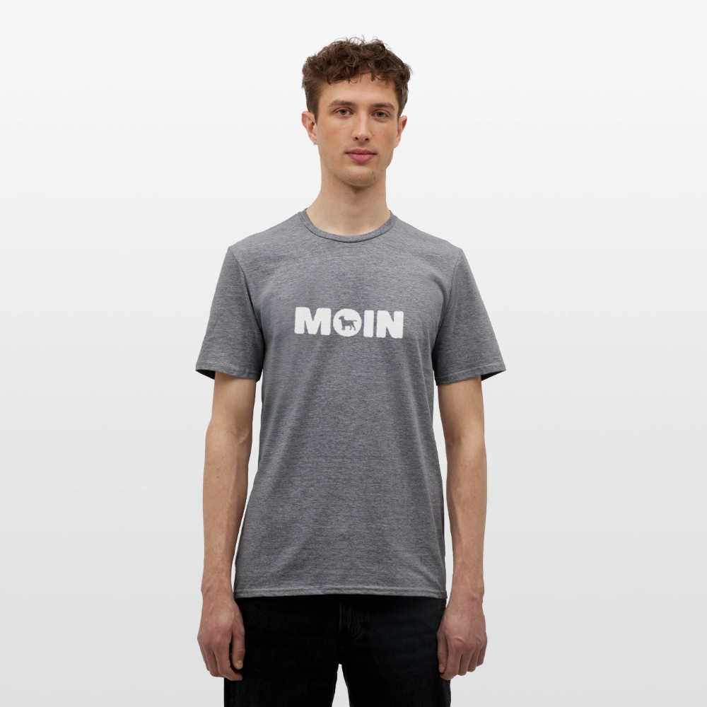 Bull Terrier - Moin | Männer T-Shirt - Graphit meliert