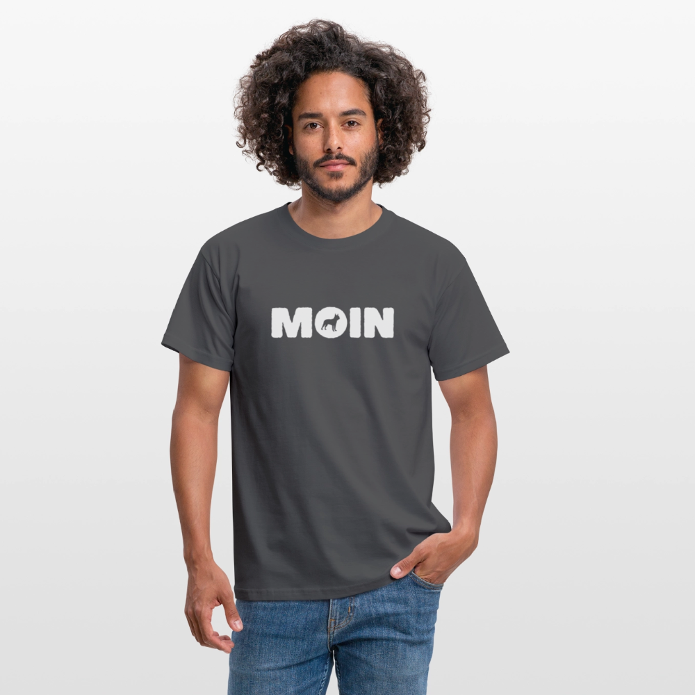 Boston Terrier - Moin | Männer T-Shirt - Anthrazit