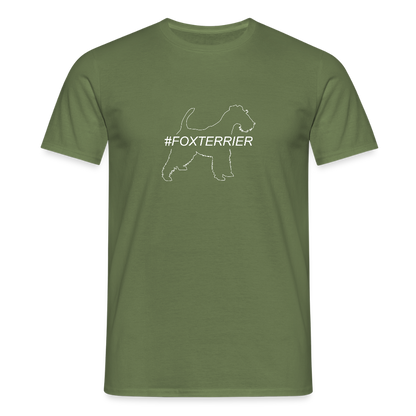 Foxterrier - Hashtag | Männer T-Shirt - Militärgrün