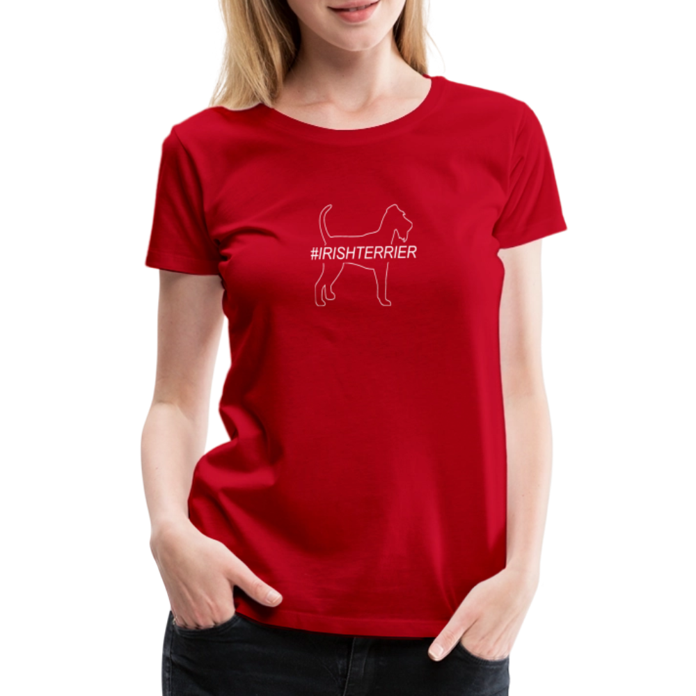 Women’s Premium T-Shirt - Irish Terrier - Hashtag - Rot
