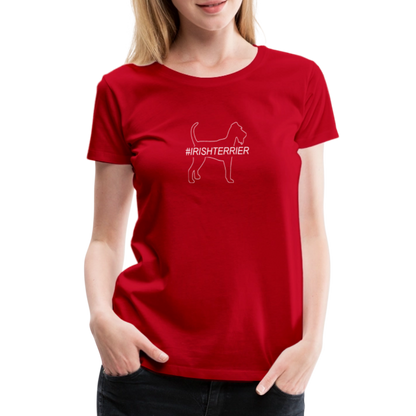 Women’s Premium T-Shirt - Irish Terrier - Hashtag - Rot